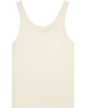 Celine Embroidered Top - Natural