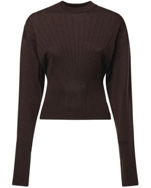 Sportmax Slim Fit Knitted Top - Black