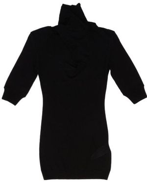 The Attico The Turtleneck Knitted Dress - Black