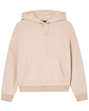 ARMANI EXCHANGE Long Sleeve Hooded Sweatshirt - Natural