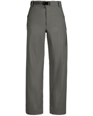 C.P. Company Logo Patch Straight Leg Trousers - Grey