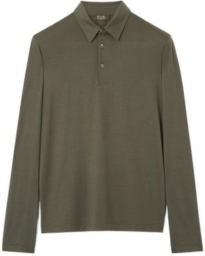 Loro Piana Long-Sleeved Polo Shirt - Green