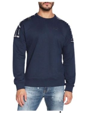 EA7 Round-Necked Logo Jumper - Blue