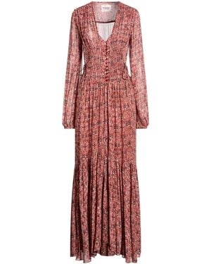 Isabel Marant Colourful Bohemian Long Dress - Red