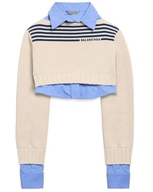 Balenciaga Hybrid Jumper - Blue