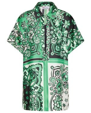 RED Valentino Bandana Printed Short-Sleeved Shirt - Green