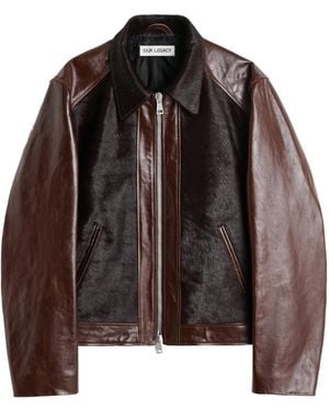 Our Legacy Andalou Leather Jacket - Brown
