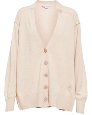 Stella McCartney Cashmere And Wool Cardigan - Natural