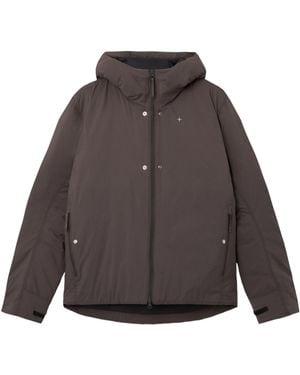 Stone Island Long-Sleeve Hooded Padded Jacket - Gray