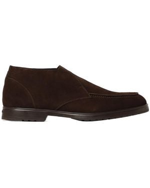 Doucal's Moccasin Ankle Boots - Brown