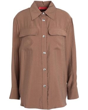 MAX&Co. Long Sleeve Shirt - Brown