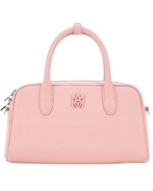 Amiri Ma-Plaque Leather Tote Bag - Pink