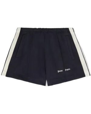 Palm Angels Logo Sports Shorts - Blue