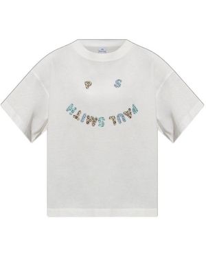 Paul Smith Ps Paul Smith Logo Printed T-Shirt - White
