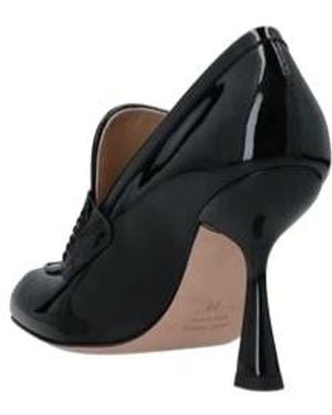 Sportmax Patent Leather High-Heel Loafers - Black