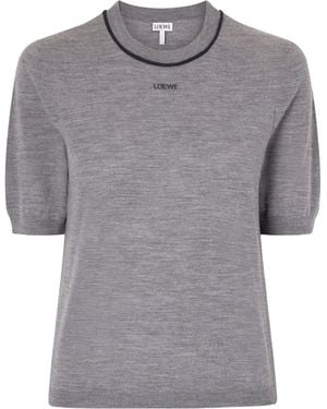 Loewe Short-Sleeved T-Shirt - Gray