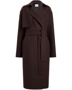 KHAITE Manston Belted Coat - Brown