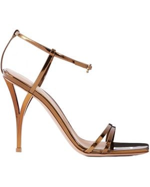 Gianvito Rossi Metallic Leather Sandals