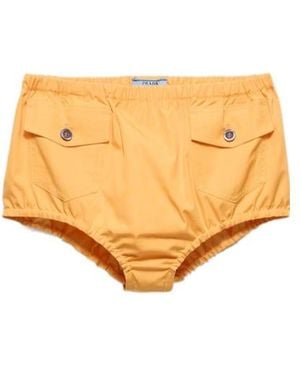 Prada Poplin Shorts - Natural
