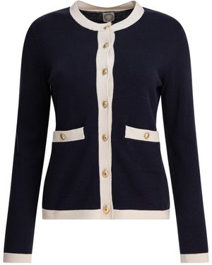 Ines De La Fressange Paris Buttoned Knit Cardigan - Blue