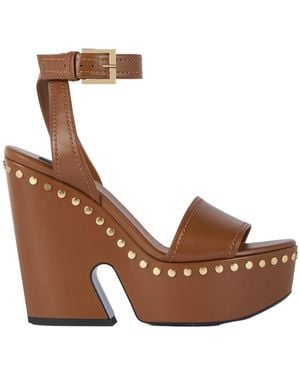 Givenchy Clog Platform Sandals - Brown