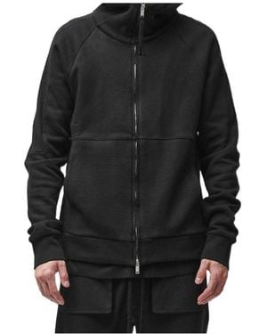 Thom Krom Casual Hooded Zip-Up Jacket - Black