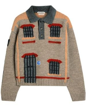 JW Anderson House Inlay Pattern Wool Jumper - Multicolour