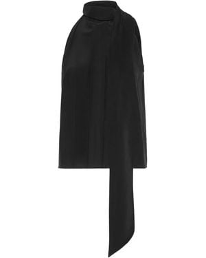 Max Mara Pleated Sleeveless Top - Black