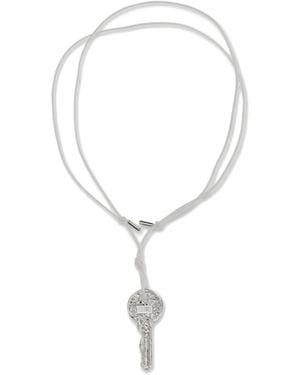 MM6 by Maison Margiela Key Pendant Necklace - White