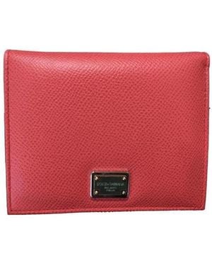 Dolce & Gabbana Logo Details Wallet - Red