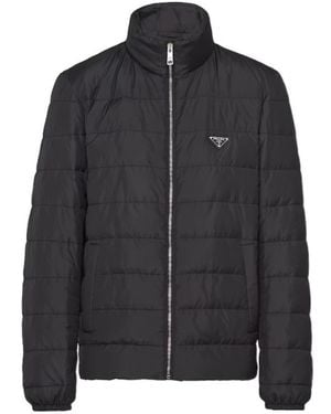Prada Medium Weight Polyester Down Jacket - Black