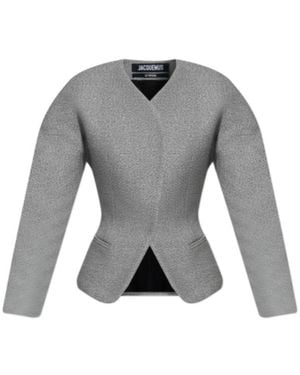 Jacquemus The Mini Ovalo Jacket - Grey