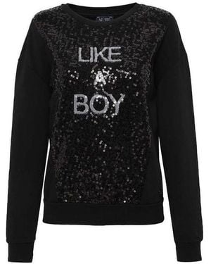 Armani Jeans Logo Jumper - Black