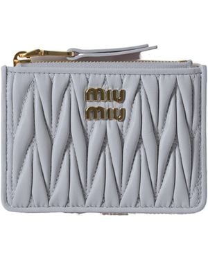 Miu Miu Logo Card Holder - White