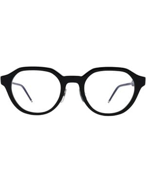 Thom Browne Eyewear Oval Frame Glasses - White
