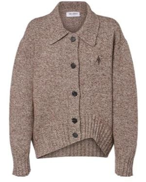The Attico Wool And Cashmere Cardigan - Brown
