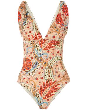 Etro Paisley Print Swimsuit - Pink