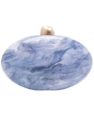 Cult Gaia Marble-Textured Clutch - Blue