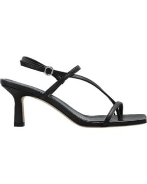 Aeyde Elise Heeled Sandals - Metallic