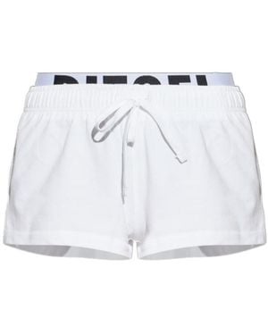 DIESEL Miranda-D-Pop Logo Wasitband Drawstring Shorts - Blue