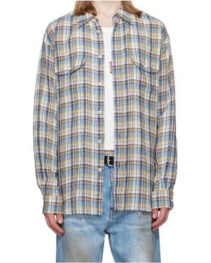 DSquared² Plaid Shirt - Blue