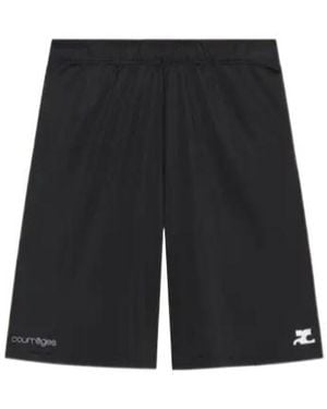 Courreges Courrèges Logo Jersey Shorts - Black