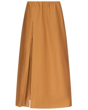 Loulou de Saison Carmen Midi Skirt - Brown