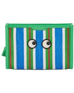 Anya Hindmarch Patterned Clutch - Green