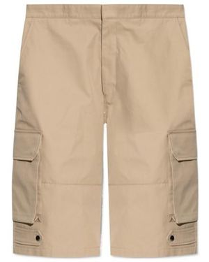 Ami Paris Ami Wide-Leg Shorts - Natural