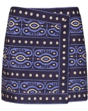 Johanna Ortiz Hunting Roots Skirt - Blue
