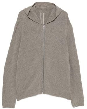 Rick Owens Zip-Up Hoodie - Gray