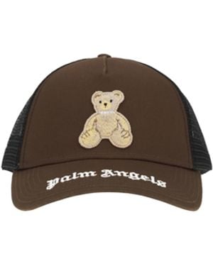 Palm Angels Bear Trucker Cap - Brown