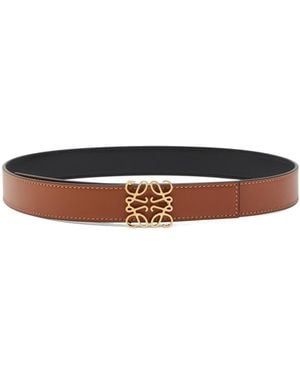 Loewe Leather Belt - White