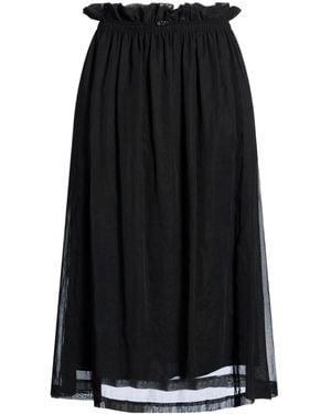 Brunello Cucinelli Solid Color Umbrella Skirt - Black